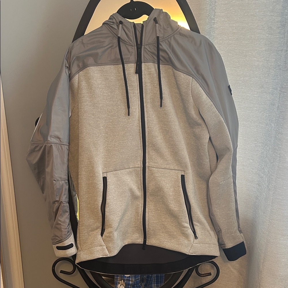 Under Armour Gray and Black Windbreaker